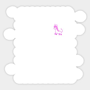 Unicorn in the clouds Sticker